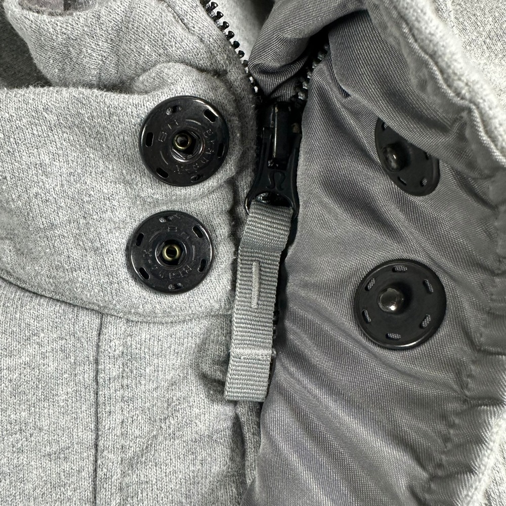 Lululemon Athletica Gray Zip Up Hoodie Full Zip Athletic Mens Size Medium - Picture 8 of 14